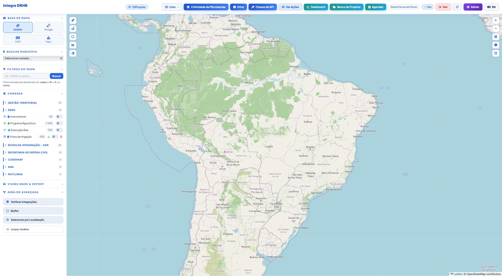Revitaliza — mapa interativo com camadas, filtros e análise espacial